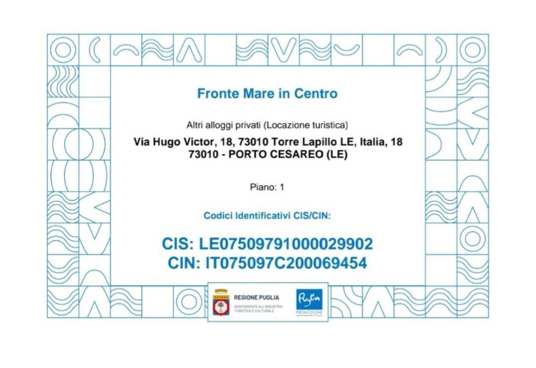 Fronte Mare In Centro Covered Parking Torre Lapillo Exterior photo